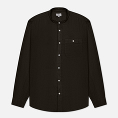 Мужская рубашка Woolrich Band Collar Linen оливковый, Размер S
