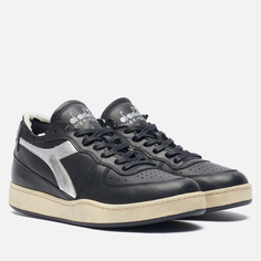 Кроссовки Diadora Heritage Mi Basket Row Cut New Moon чёрный, размер 45.5 EU