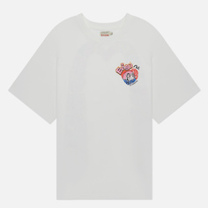 Женская футболка Evisu Daruma Printed Daicock Oversized Tee белый, Размер S