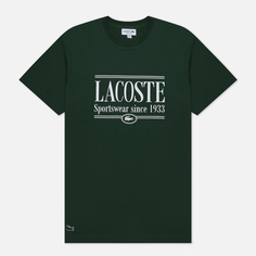 Мужская футболка Lacoste Sportswear Regular Fit зелёный, Размер M