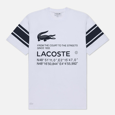 Мужская футболка Lacoste Block Patterned белый, Размер S