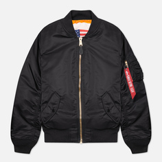 Мужская куртка бомбер Alpha Industries MA-1 Blood Chit чёрный, Размер L