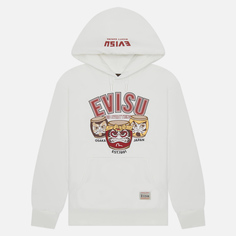 Мужская толстовка Evisu Heritage Wadaiko Daruma Embroidered Hoodie белый, Размер S