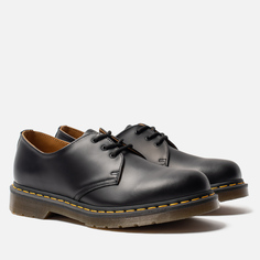 Ботинки Dr. Martens 1461 Yellow Stitch Smooth чёрный, размер 40 EU