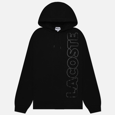 Мужская толстовка Lacoste Relaxed Fit Printed Hoodie чёрный, Размер M