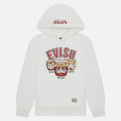 Мужская толстовка Evisu Heritage Wadaiko Daruma Embroidered Hoodie белый, Размер M