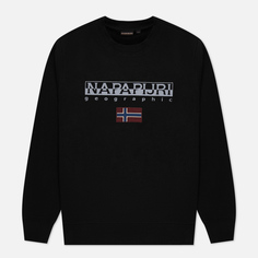 Мужская толстовка Napapijri Ayas Crew Neck чёрный, Размер M