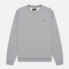Мужская толстовка Hackett Embroidery London Logo Crew Neck серый, Размер XL
