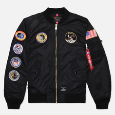 Мужская куртка бомбер Alpha Industries L-2B Apollo Gen II Flight чёрный, Размер XXXL