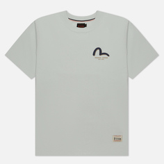 Мужская футболка Evisu Heritage Graffiti Daruma Square Printed зелёный, Размер L