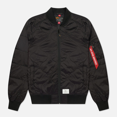 Мужская куртка бомбер Alpha Industries L-2B Quilted Flight чёрный, Размер S