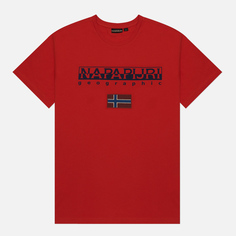 Мужская футболка Napapijri Ayas красный, Размер M