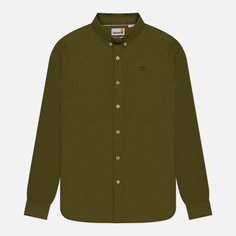 Мужская рубашка Timberland Mill River зелёный, Размер S