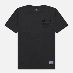 Мужская футболка Alpha Industries Graphic серый, Размер L