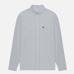 Мужская рубашка Lacoste Linen Regular Fit голубой, Размер 43