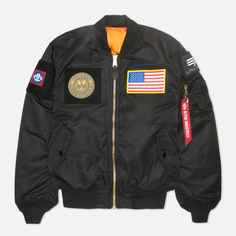 Мужская куртка бомбер Alpha Industries MA-1 Flex Flight чёрный, Размер M