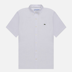 Мужская рубашка Lacoste Linen SS Regular Fit белый, Размер 43