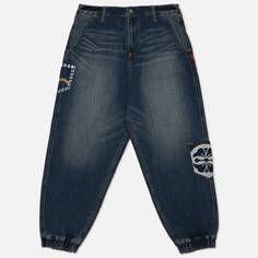 Мужские джинсы Evisu Heritage Multi-Pocket Denim Jogger синий, Размер 32