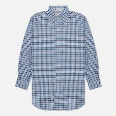 Мужская рубашка Evisu Nashville 3 Button-Down Check голубой, Размер L