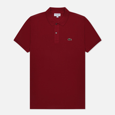 Мужское поло Lacoste Original L.12.12 Slim Fit бордовый, Размер XL