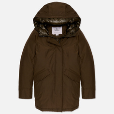 Женская куртка парка Woolrich Arctic Ramar Cloth зелёный, Размер M