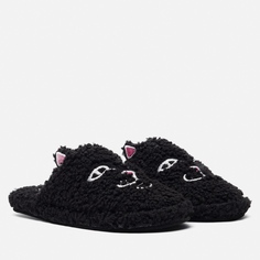 Тапочки Ripndip Jerm Face Fuzzy House Slippers чёрный, размер 40-41 EU
