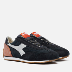 Мужские кроссовки Diadora Equipe Suede Stone Wash чёрный, размер 44 EU