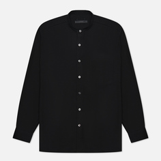 Мужская рубашка SOPHNET. Super Black Wool Band Collar Big чёрный, Размер XL