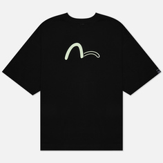 Мужская футболка Evisu Evisukuro Embroidered Seagull чёрный, Размер XL