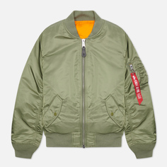 Мужская куртка бомбер Alpha Industries MA-1 Slim Fit оливковый, Размер M