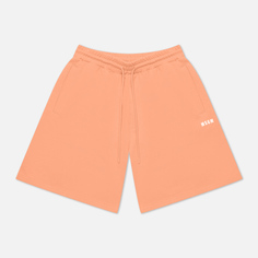 Мужские шорты MSGM Micrologo Relaxed Fit оранжевый, Размер L