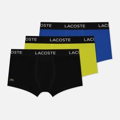 Комплект мужских трусов Lacoste Microfiber Trunk 3-Pack комбинированный, Размер L