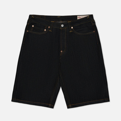 Мужские шорты Evisu Heritage Seagull-Daicock Discharge Printed Denim синий, Размер 34