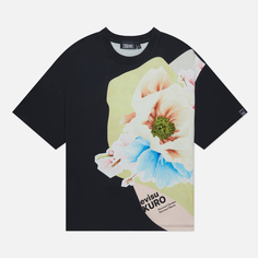 Женская футболка Evisu Evisukuro Floral Collage Printed чёрный, Размер XS
