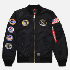 Мужская куртка бомбер Alpha Industries L-2B Apollo Gen II Flight чёрный, Размер L