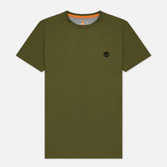 Мужская футболка Timberland Dunstan River Slim Fit оливковый, Размер S
