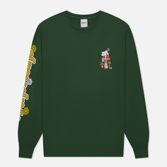 Мужской лонгслив Ripndip Caterpillar Garden зелёный, Размер M