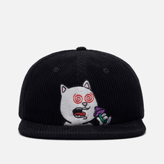 Кепка Ripndip Shroom Diet 6 Panel Corduroy чёрный, Размер ONE SIZE