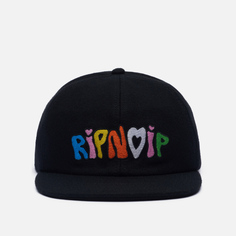 Кепка Ripndip Taste The Rainbow Wool чёрный, Размер ONE SIZE