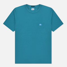 Мужская футболка C.P. Company Tacting Piquet Logo голубой, Размер M