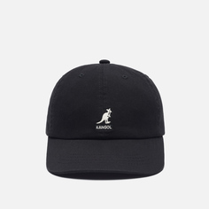 Кепка Kangol Washed Baseball чёрный, Размер ONE SIZE