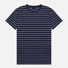 Мужская футболка Hackett Linen Stripe синий, Размер XL