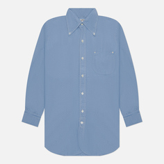 Мужская рубашка Evisu Nashville 3 Button-Down Dot Chambray голубой, Размер L