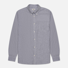 Мужская рубашка Woolrich Cotton Linen Stripe синий, Размер L
