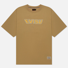 Мужская футболка Evisu Heritage No.1 Daruma & Fortune-Cat Printed бежевый, Размер XL
