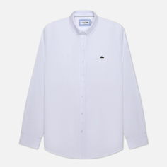 Мужская рубашка Lacoste Slim Fit Button Collar белый, Размер 45