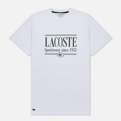 Мужская футболка Lacoste Sportswear Regular Fit белый, Размер S