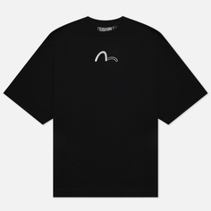 Мужская футболка Evisu Evisukuro Center Front Seagull Logo чёрный, Размер XL