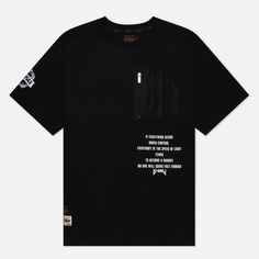 Мужская футболка Evisu Godhead & Evisu Print Embroidered Pocket чёрный, Размер XXL