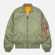 Мужская куртка бомбер Alpha Industries MA-1 Slim Fit оливковый, Размер S